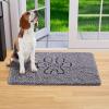 imageLifewit Chenille Indoor Doormat Traps Mud and Water Non Slip LowProfile Rug Doormats for Muddy Shoes and Dog Paws Machine Washable Doormat for Pet Entry Back Door Mud Room 24  36 in GreyGrey