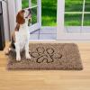 imageLifewit Chenille Indoor Doormat Traps Mud and Water Non Slip LowProfile Rug Doormats for Muddy Shoes and Dog Paws Machine Washable Doormat for Pet Entry Back Door Mud Room 24  36 in GreyBrown