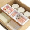 imageLifewit Sliding Makeup Drawer Organizer Trays with Inserts Extendable Hanging Desk Drawer Divider Fits 1320quot Deep Drawers 18quot High Plastic Organizer Tray for Vanity Office Kitchen WhiteWhite