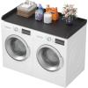 imageLifewit Washer Dryer Countertop Spice Type 54quot Length x 275quot Width Melamine Covers with Edge Rails for The Top Laundry Room Storage and Organization BlackBlack