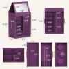 imageLifewit 360 Rotating Jewelry Box Top Magnetic Box wth Mirror 2 Sides Plus 2 Large Drawers Jewelry Organizer and Storage Case for Ring Necklace Earring Bracelet Gift Idea Creamy WhiteRoyal Purple