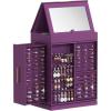 imageLifewit 360 Rotating Jewelry Box Top Magnetic Box wth Mirror 2 Sides Plus 2 Large Drawers Jewelry Organizer and Storage Case for Ring Necklace Earring Bracelet Gift Idea Creamy WhiteRoyal Purple