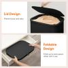 imageLifewit 105L Laundry Basket with Lid Large Laundry Hamper with Plastic Handles and Removable Bag Foldable Tall Dirty Clothes Hampers for Laundry for Laundry Room Bedroom Bathroom Dorm BeigeBlack