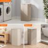 imageLifewit 105L Laundry Basket with Lid Large Laundry Hamper with Plastic Handles and Removable Bag Foldable Tall Dirty Clothes Hampers for Laundry for Laundry Room Bedroom Bathroom Dorm BeigeBeige