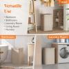 imageLifewit 105L Laundry Basket with Lid Large Laundry Hamper with Plastic Handles and Removable Bag Foldable Tall Dirty Clothes Hampers for Laundry for Laundry Room Bedroom Bathroom Dorm BeigeBeige