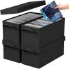 imageLifewit CD Storage Box 4 Packs Stackable CD Holder Organizer Case Foldable CDs Container with Lid Handles Media Organizer Bin for Albums 132quot L x 59quot W x 53quot H Holds up to 120 PCS CDs 30 Each4