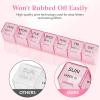 imageLifewit Monthly Pill Organizer 28 Day Pill Box 4 Weeks One Month Pill Cases Large Compartments Medicine Organizer for Vitamins Fish Oils Supplements PinkPink