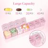 imageLifewit Monthly Pill Organizer 28 Day Pill Box 4 Weeks One Month Pill Cases Large Compartments Medicine Organizer for Vitamins Fish Oils Supplements PinkPink