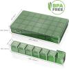 imageLifewit Monthly Pill Organizer 28 Day Pill Box 4 Weeks One Month Pill Cases Large Compartments Medicine Organizer for Vitamins Fish Oils Supplements PinkGreen