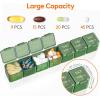 imageLifewit Monthly Pill Organizer 28 Day Pill Box 4 Weeks One Month Pill Cases Large Compartments Medicine Organizer for Vitamins Fish Oils Supplements PinkGreen