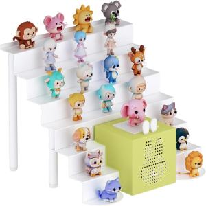 imageLifewit Ladder Magnetic Display Shelf Compatible with Tonie Figures 6 Tiers Metal Shelves for Figures Storage Organizer Home Office Study