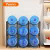 imageLifewit 5 Gallon Water Jug Holder 3 Tier Water Bottle Stand Heavy Duty Water Dispenser Rack with 3 Slots for Gallon Jugs Detachable Water Storage Shelf Organizer for Home Living Room Office Black9slot