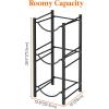 imageLifewit 5 Gallon Water Jug Holder 3 Tier Water Bottle Stand Heavy Duty Water Dispenser Rack with 3 Slots for Gallon Jugs Detachable Water Storage Shelf Organizer for Home Living Room Office Black3slot