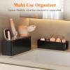 imageLifewit Hair Tools Organizer for Vanity Countertop Blow Dryer Holder Acrylic Hot Tool Organizer for Hair Dryer Brush Curling Iron Straightener in Bathroom 4 Stainless Cups WhiteBlack