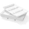 imageLifewit Serving Tray Divided for Party Supplies 4 PCS 15quot x 10quot Plastic Platters for Serving Food White Reusable Tray for Veggie Snack Fruit Cookies Desserts in KitchenPantry8