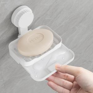 imageLifewit Suction Cup Soap Dish for Shower 1 Pack Drainable Soap Holder for Bathroom Kitchen Wall NODrilling Removable Bar Soap Sponge Rack for Glass Window Strong Vacuum Suction AntiDrop WhiteWhite