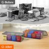 imageLifewit 2 Pack Plastic Stackable Tea Bag Organizer Divided Storage Bin Box for Kitchen Cabinets Countertops Pantry Hold Coffee Pods Sugar Packets Condiments 8 SectionsBlack