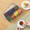 imageLifewit 2 Pack Plastic Stackable Tea Bag Organizer Divided Storage Bin Box for Kitchen Cabinets Countertops Pantry Hold Coffee Pods Sugar Packets Condiments 8 SectionsBlack