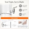imageLifewit 1 Gallon Drink Dispenser for Parties 2 Pcs Plastic Beverage Container for JuiceTeaSoda with Stand amp Ice Core Clear Lemonade Dispenser with Spigot BPA Free Water Pitcher 39 x 16 cm15x62