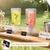 imageLifewit 1 Gallon Drink Dispenser for Parties 2 Pcs Plastic Beverage Container for JuiceTeaSoda with Stand amp Ice Core Clear Lemonade Dispenser with Spigot BPA Free Water Pitcher 39 x 16 cm15x62