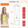 imageLifewit 1 Gallon Drink Dispenser for Parties 2 Pcs Plastic Beverage Container for JuiceTeaSoda with Stand amp Ice Core Clear Lemonade Dispenser with Spigot BPA Free Water Pitcher 39 x 16 cm15x62