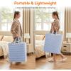 imageLifewit 3 Pack Laundry Hamper Large Collapsible Laundry Baskets Freestanding Waterproof Clothes Hamper with Easy Carry Handles in Laundry Room Bedroom Bathroom College Dorm for Adults Black 3 x 80LBlue