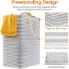 imageLifewit 3 Pack Laundry Hamper Large Collapsible Laundry Baskets Freestanding Waterproof Clothes Hamper with Easy Carry Handles in Laundry Room Bedroom Bathroom College Dorm for Adults Black 3 x 80LGrey