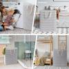 imageLifewit 3 Pack Laundry Hamper Large Collapsible Laundry Baskets Freestanding Waterproof Clothes Hamper with Easy Carry Handles in Laundry Room Bedroom Bathroom College Dorm for Adults Black 3 x 80LGrey