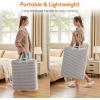 imageLifewit 3 Pack Laundry Hamper Large Collapsible Laundry Baskets Freestanding Waterproof Clothes Hamper with Easy Carry Handles in Laundry Room Bedroom Bathroom College Dorm for Adults Black 3 x 80LGrey