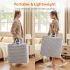 imageLifewit 3 Pack Laundry Hamper Large Collapsible Laundry Baskets Freestanding Waterproof Clothes Hamper with Easy Carry Handles in Laundry Room Bedroom Bathroom College Dorm for Adults Black 3 x 80LGrey