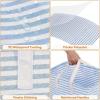 imageLifewit 3 Pack Laundry Hamper Large Collapsible Laundry Baskets Freestanding Waterproof Clothes Hamper with Easy Carry Handles in Laundry Room Bedroom Bathroom College Dorm for Adults Black 3 x 80LBlue