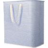 imageLifewit 3 Pack Laundry Hamper Large Collapsible Laundry Baskets Freestanding Waterproof Clothes Hamper with Easy Carry Handles in Laundry Room Bedroom Bathroom College Dorm for Adults Black 3 x 80LBlue
