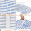 imageLifewit 3 Pack Laundry Hamper Large Collapsible Laundry Baskets Freestanding Waterproof Clothes Hamper with Easy Carry Handles in Laundry Room Bedroom Bathroom College Dorm for Adults Black 3 x 80LBlue