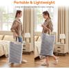 imageLifewit 3 Pack Laundry Hamper Large Collapsible Laundry Baskets Freestanding Waterproof Clothes Hamper with Easy Carry Handles in Laundry Room Bedroom Bathroom College Dorm for Adults Black 3 x 80LBlack