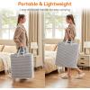 imageLifewit 3 Pack Laundry Hamper Large Collapsible Laundry Baskets Freestanding Waterproof Clothes Hamper with Easy Carry Handles in Laundry Room Bedroom Bathroom College Dorm for Adults Black 3 x 80LGrey
