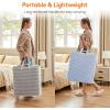 imageLifewit 3 Pack Laundry Hamper Large Collapsible Laundry Baskets Freestanding Waterproof Clothes Hamper with Easy Carry Handles in Laundry Room Bedroom Bathroom College Dorm for Adults Black 3 x 80LGreyBlue