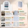 imageLifewit 3 Pack Laundry Hamper Large Collapsible Laundry Baskets Freestanding Waterproof Clothes Hamper with Easy Carry Handles in Laundry Room Bedroom Bathroom College Dorm for Adults Black 3 x 80LBlue