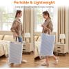 imageLifewit 3 Pack Laundry Hamper Large Collapsible Laundry Baskets Freestanding Waterproof Clothes Hamper with Easy Carry Handles in Laundry Room Bedroom Bathroom College Dorm for Adults Black 3 x 80LGreyBlue