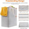 imageLifewit 3 Pack Laundry Hamper Large Collapsible Laundry Baskets Freestanding Waterproof Clothes Hamper with Easy Carry Handles in Laundry Room Bedroom Bathroom College Dorm for Adults Black 3 x 80LGreyPink