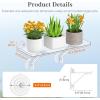 imageLifewit 6 Extra Wide amp Strong Window Plant Floating Shelves 2 Pack Heavy Duty Acrylic Suction Cup Shelf Window Sill Extender for Succulent Plants Micro Greens Seed Starter Pots Herb Planters4