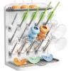 imageLifewit Large Baby Bottle Drying Rack 15 Hooks Vertical Rack Dryer with Removable Pacifiers Box Drip Tray Space Saving Countertop Holder Organizer for Weighted Straws Pump Partswithout Drain Mat