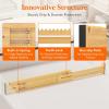 imageLifewit 236 High 5 Pack Bamboo Drawer Dividers 14222 Expandable Kitchen Drawer Dividers Adjustable Drawer Dividers for Clothes Drawer Separators for Dresser Kitchen Bedroom Bathroom