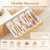 imageLifewit 236 High 5 Pack Bamboo Drawer Dividers 14222 Expandable Kitchen Drawer Dividers Adjustable Drawer Dividers for Clothes Drawer Separators for Dresser Kitchen Bedroom Bathroom