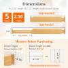 imageLifewit 236 High 5 Pack Bamboo Drawer Dividers 14222 Expandable Kitchen Drawer Dividers Adjustable Drawer Dividers for Clothes Drawer Separators for Dresser Kitchen Bedroom Bathroom