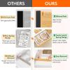imageLifewit 236 High 5 Pack Bamboo Drawer Dividers 14222 Expandable Kitchen Drawer Dividers Adjustable Drawer Dividers for Clothes Drawer Separators for Dresser Kitchen Bedroom Bathroom