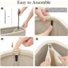 imageLifewit 65L Slim Laundry Basket with Lid Narrow Large Laundry Hamper with Plastic Handles and Removable Bag Tall Foldable Dirty Clothes Hampers for Laundry Room Bedroom Bathroom Dorm PinkBeige