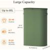 imageLifewit 65L Slim Laundry Basket with Lid Narrow Large Laundry Hamper with Plastic Handles and Removable Bag Tall Foldable Dirty Clothes Hampers for Laundry Room Bedroom Bathroom Dorm PinkGreen