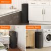 imageLifewit 65L Slim Laundry Basket with Lid Narrow Large Laundry Hamper with Plastic Handles and Removable Bag Tall Foldable Dirty Clothes Hampers for Laundry Room Bedroom Bathroom Dorm PinkBlack