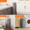 imageLifewit 65L Slim Laundry Basket with Lid Narrow Large Laundry Hamper with Plastic Handles and Removable Bag Tall Foldable Dirty Clothes Hampers for Laundry Room Bedroom Bathroom Dorm PinkGray