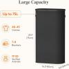 imageLifewit 65L Slim Laundry Basket with Lid Narrow Large Laundry Hamper with Plastic Handles and Removable Bag Tall Foldable Dirty Clothes Hampers for Laundry Room Bedroom Bathroom Dorm PinkBlack